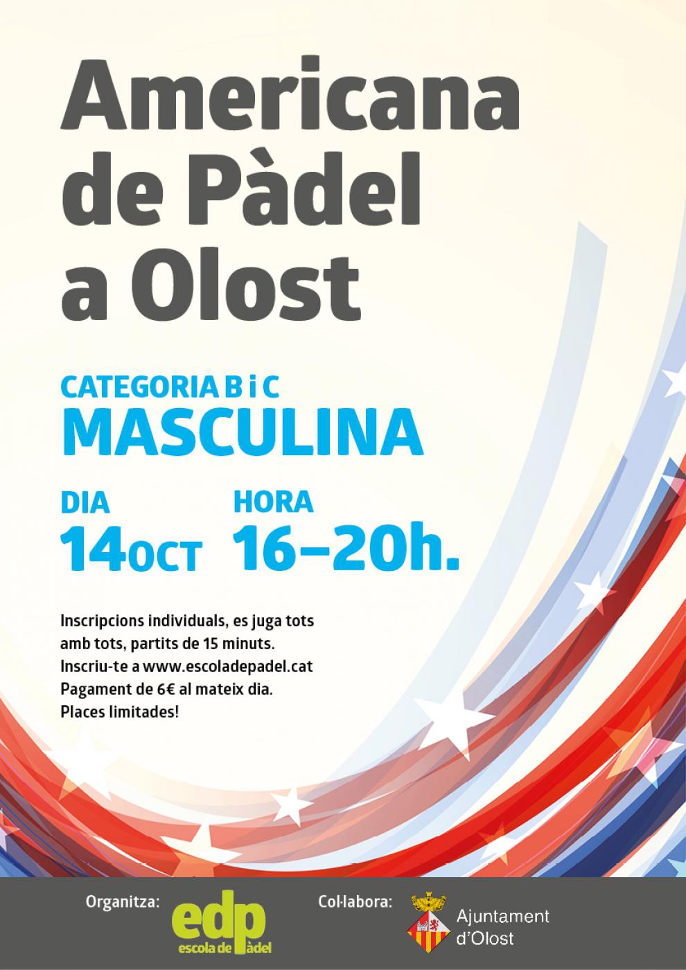 Americana de Pàdel a Olost de categories B i C masculina